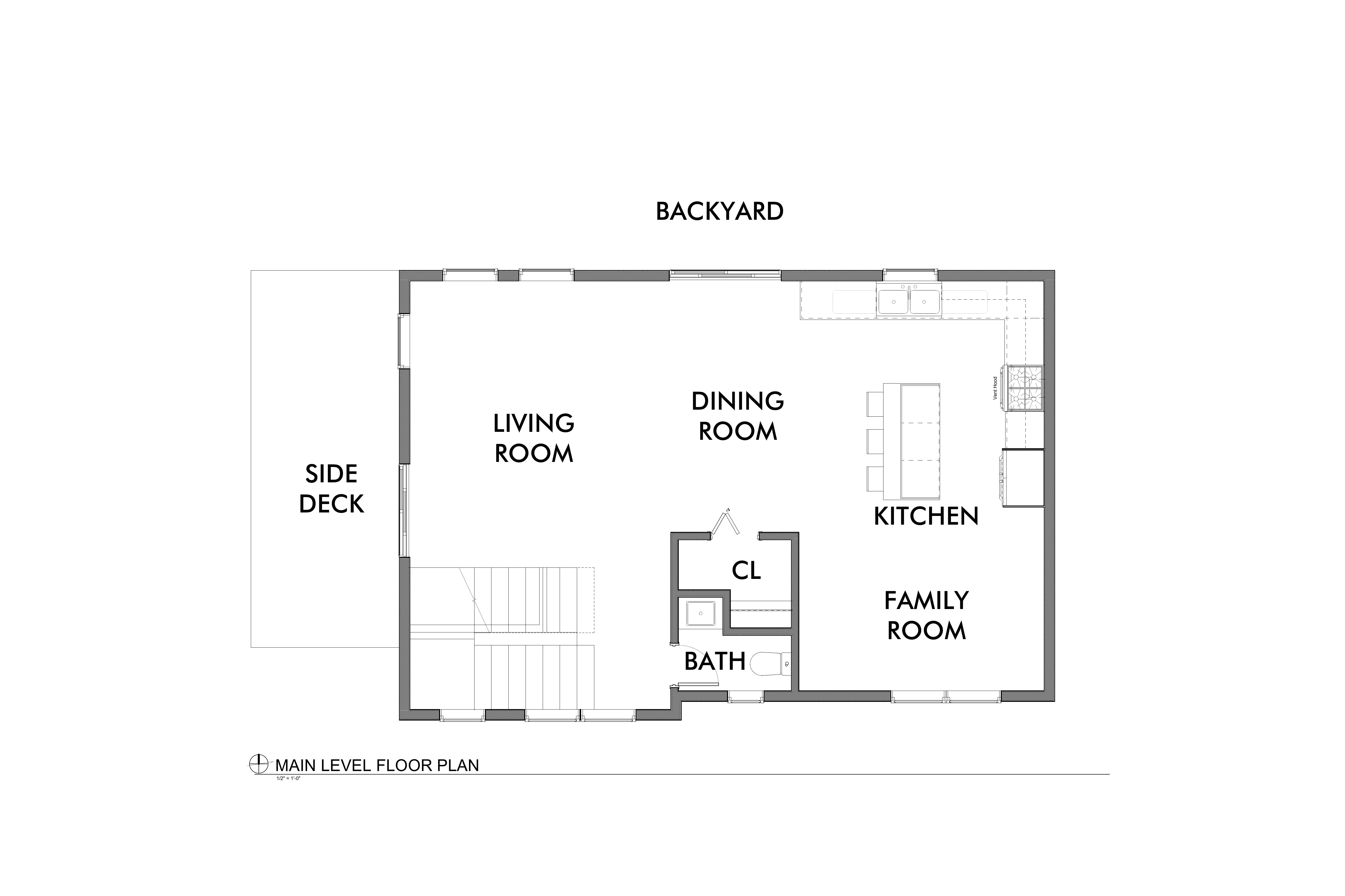 Living / Kitchen / Dining floor plan